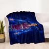 Brazilian Soccer Player Action. Blanket Soft & Cozy Suitable for Couch Seaside Chair All-Season Use Modern Perfect Gift for Relatives and Friends