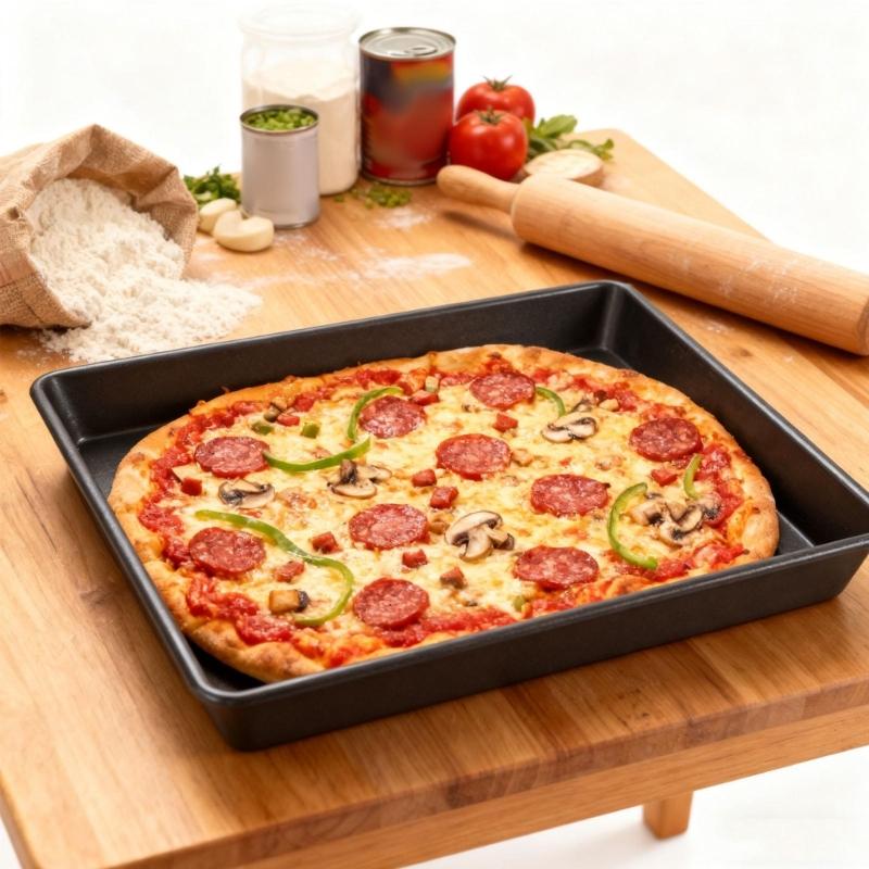 Deep 5cm Rectangular Detroiter Style Pizza Pan With Nonstick Coating Durable Aluminum Baking Dish For Thick Crust