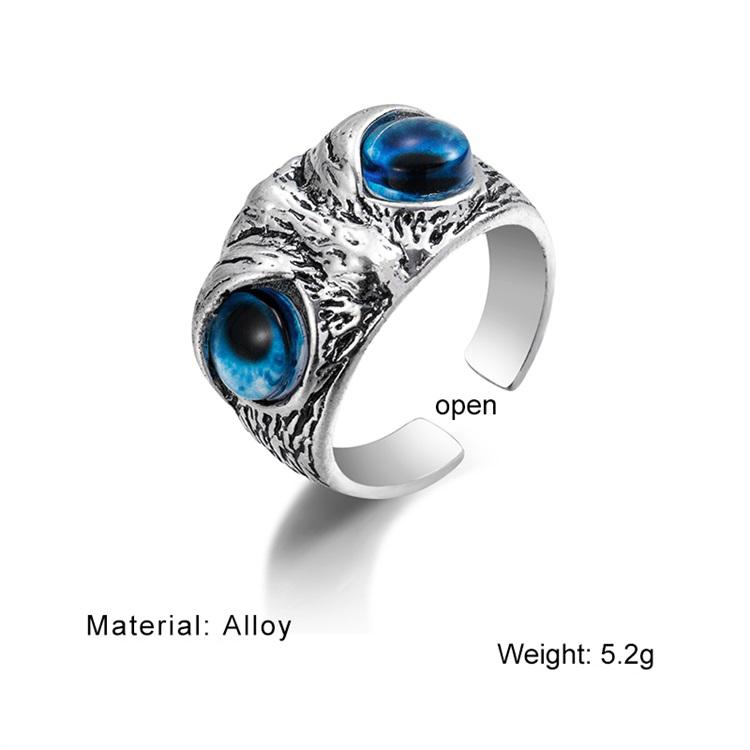 Аксессуары Ювелирные изделия Эпоксидная мода Ретро Кольцо Сова Мужское кольцо из титановой стали
