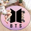 Ковер для гостиной Детский Новейший K-pop Bangtan Boys 3D Круглые коврики для журнального столика Домашний Детский напольный ковер Покрытие Противоскользящий