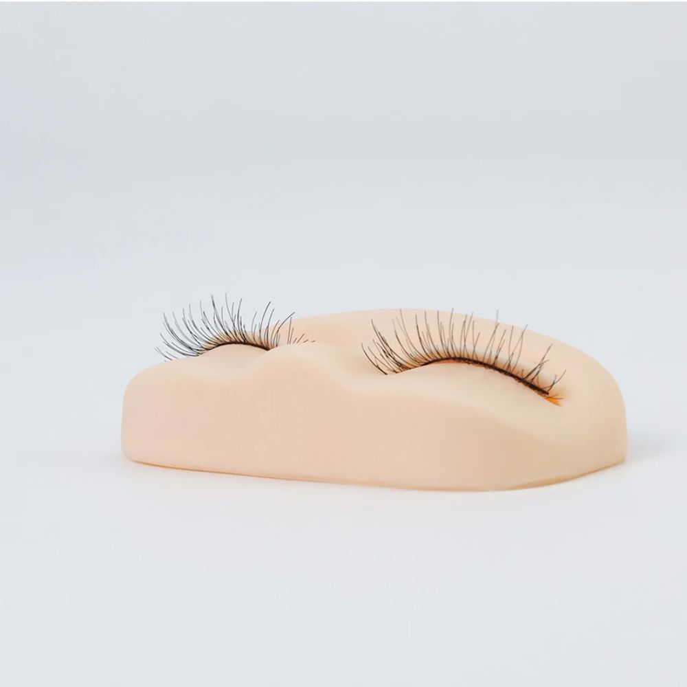 ПВХ Манекен для наращивания ресниц Силиконовая тренировочная голова для наращивания ресниц Инструмент для практики наращивания ресниц Новичок