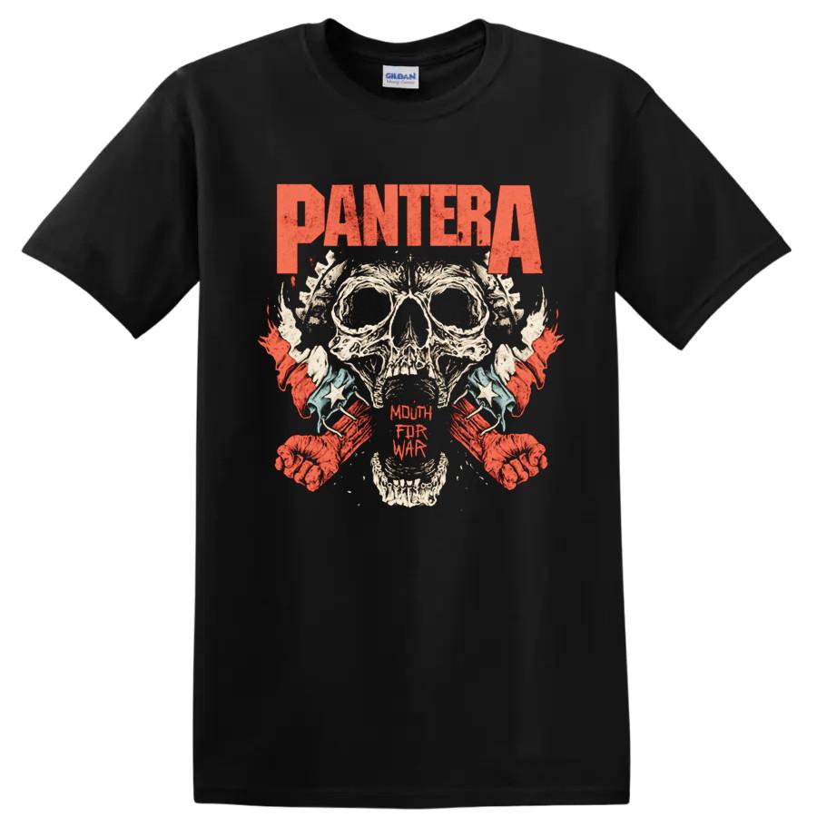 Футболка Pantera Skull Rock Металлическая Музыка Винтажная Графическая Футболка с Флагом Руками