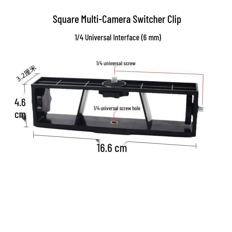 Metal Ball Head Phone Clip & Tripod Stand with Adjustable Crossbar for Live Streaming & Camera Setup