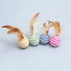 Cat Sword Hemp Ball Sisal Scratch-resistant Toy with Feathers Self-hi Pet Teasing Cat Ball Cat Toy Pet Supplies