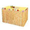 Hawaiian Party Table & Wall Decoration Set with Straw Skirt