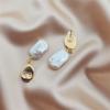 Directly supplied Baroque irregular pearl earrings, a touch of luxury and vintage style, fashionable and unique for women