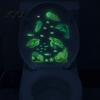 PVC Coral Wall Decorations Ocean Themed Glow in The Dark Toilet Seat Stickers, Waterproof Marine Life Decals for Underwater World Bathroom Decor,