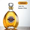 European Style Crystal XO Whiskey Decanter - Transparent Glass Wine Bottle