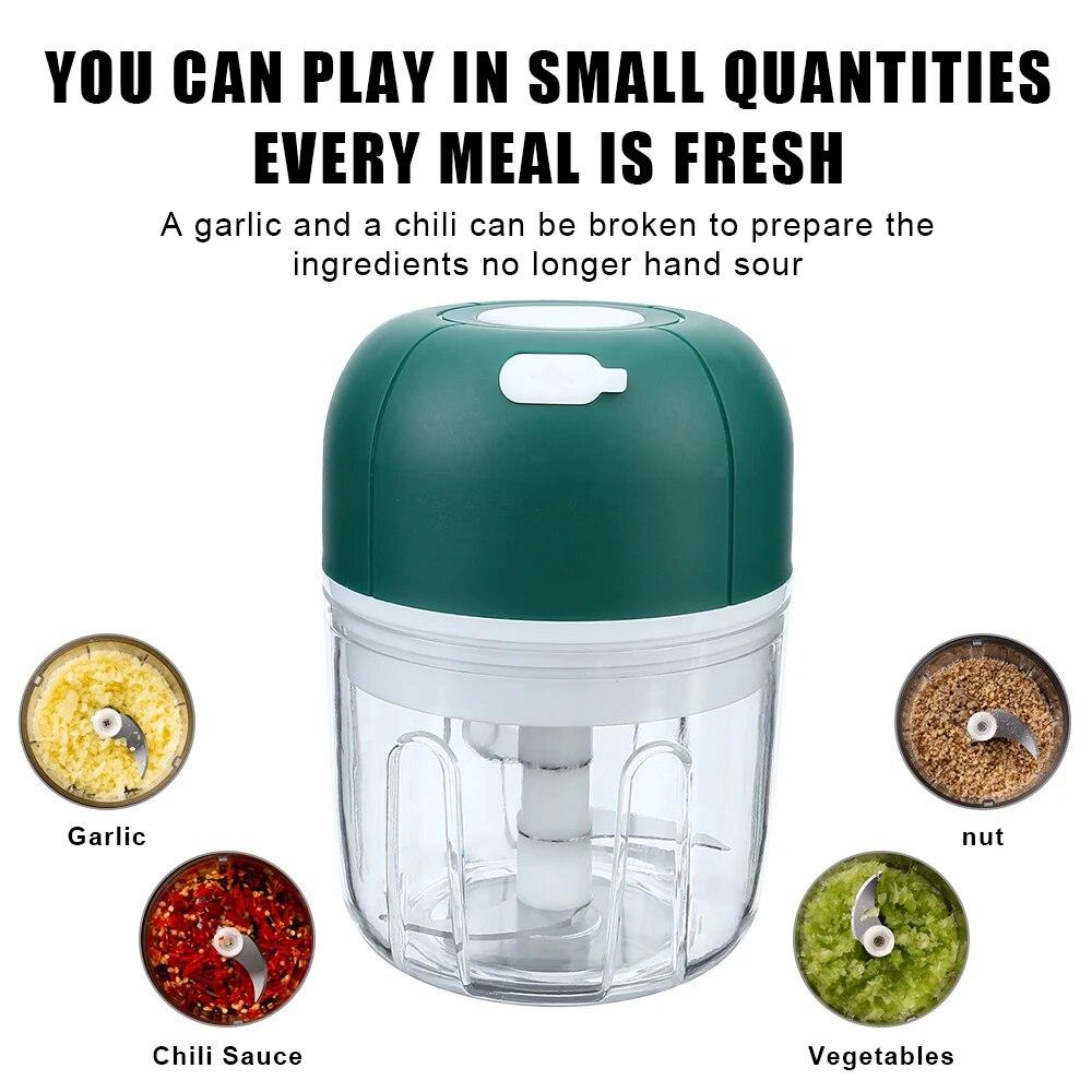 100/250 мл USB-зарядка, машина для измельчения имбиря, мини-электрический измельчитель для чеснока, кухонные инструменты, дробилка для овощей чили
