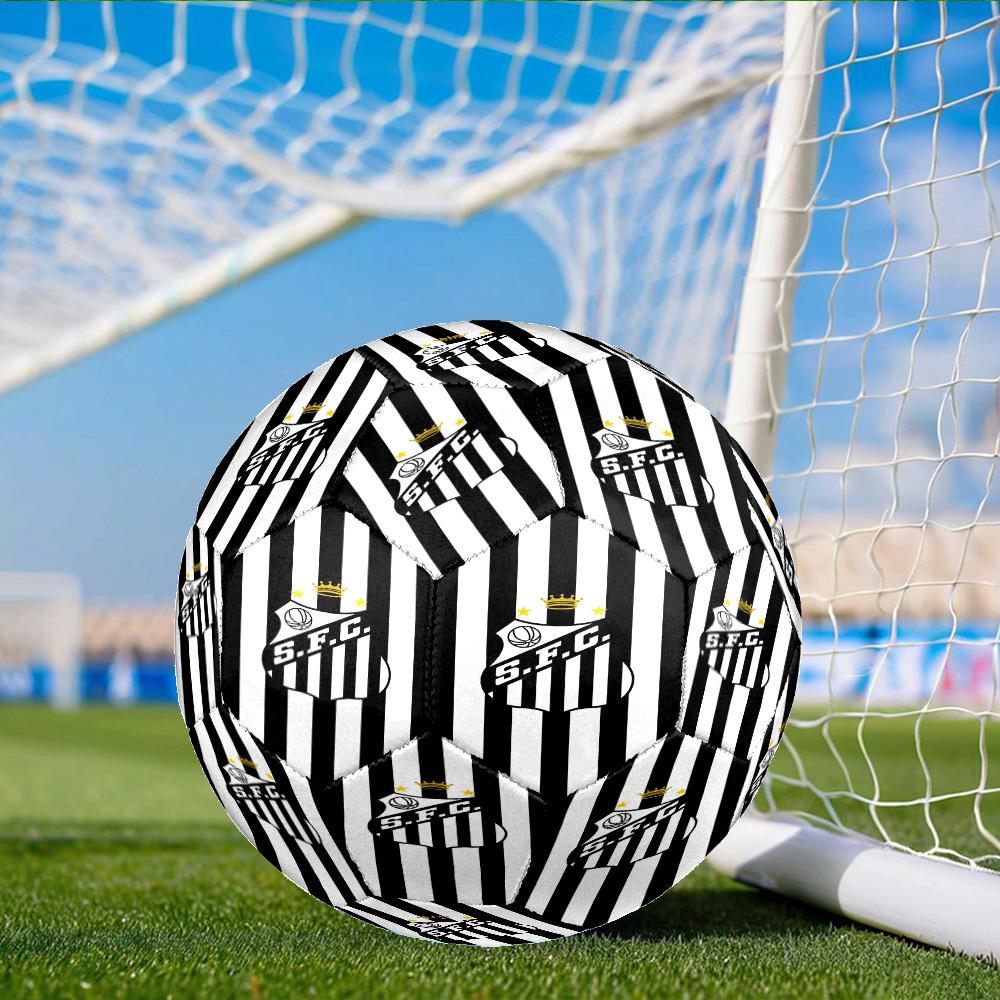 Sport Club Football Crest Printed Size 5 Soccer Balls, Anti-Slip, Protective Football, Outdoor Sport, a Unique Gift Suitable for him/her, Birthday