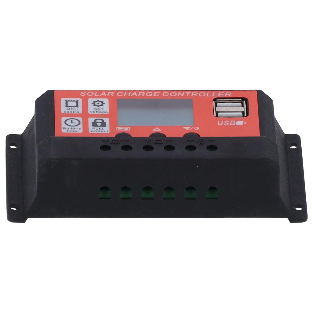 60A 12V 24V PWM Solar Charge Controller 8 Stage Battery Regulator with LCD Display PV Module System