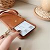 Cute Crossbody Lanyard Necklace Strap Card Holder Phone Case For iPhone 16 15 14 11 12 13 Pro Max X XR Plus 3D Love Heart Cover