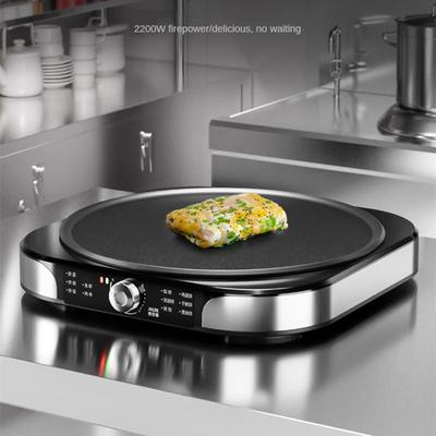 220 В бытовая электрическая блинница для коммерческого и домашнего использования Блинница с антипригарным покрытием Электрическая форма для выпечки диаметром 40 см