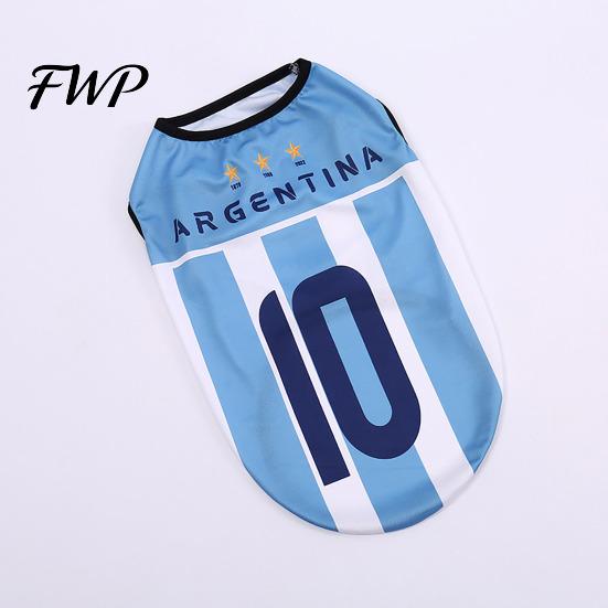 Pet Game Day Outfit Soccer Jersey Dog T-Shirt Breathable Tank Top Sleeveless Summer Football Shirt Apparel for Small Medium Large Dogs Party