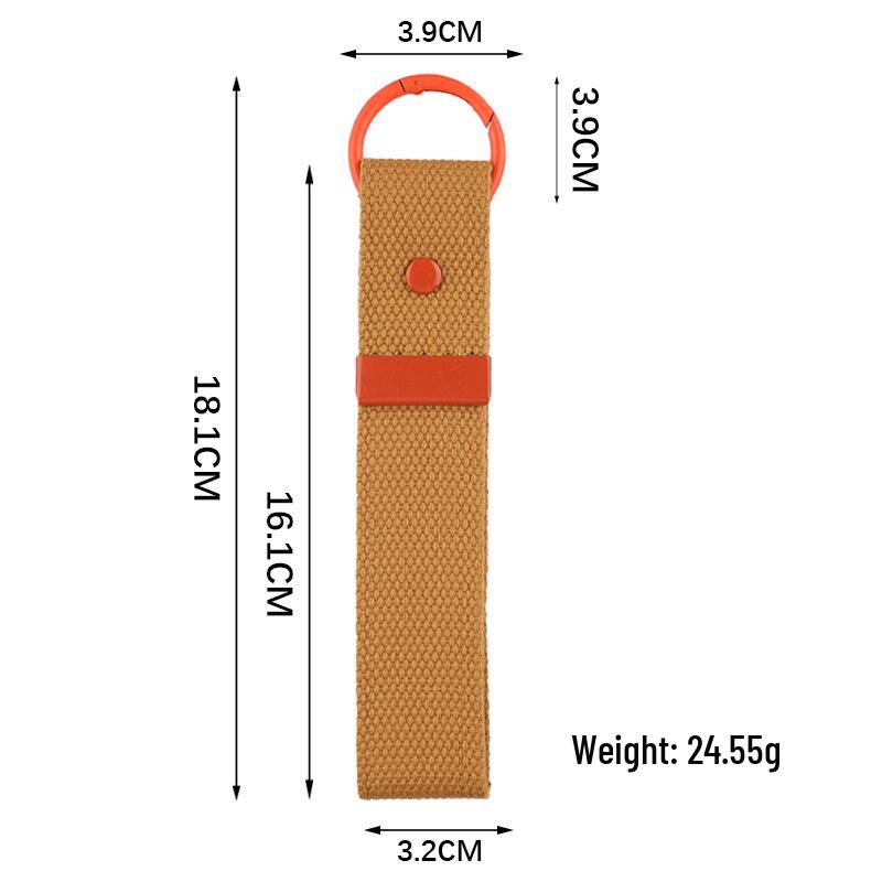 Korean INS Style DIY Canvas Embroidery Keychain - Handmade Heat Transfer Blank Keyring Pendant.