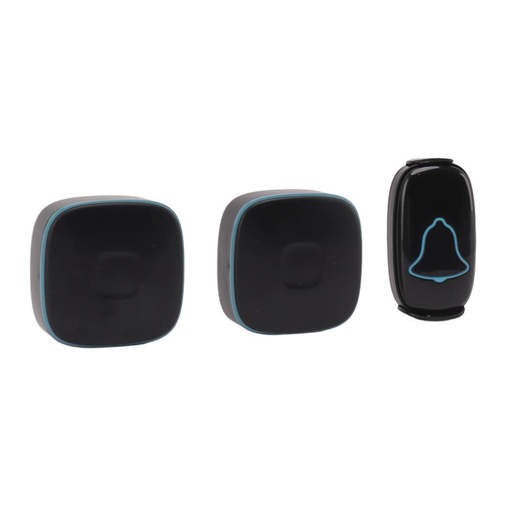 200m Wireless Call System with 36 Songs 4 Gear Volume Levels 2 Plug In Receivers LED Flash Alerts