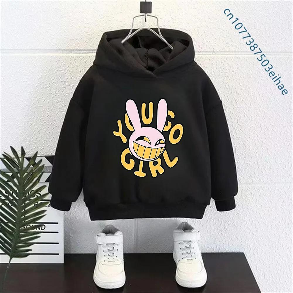 The Amazing Digital Circus Cosplay Hoodie For Boys Girls Spring Autumn Long Sleeve Hooded Jacket Cartoon Print Casual Clothes
