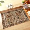 1 Piece of Modern Bohemian Printed Floor Mat with 100% Polyester Anti Slip Interior Rug Vintage Home Decoration Felt Carpet