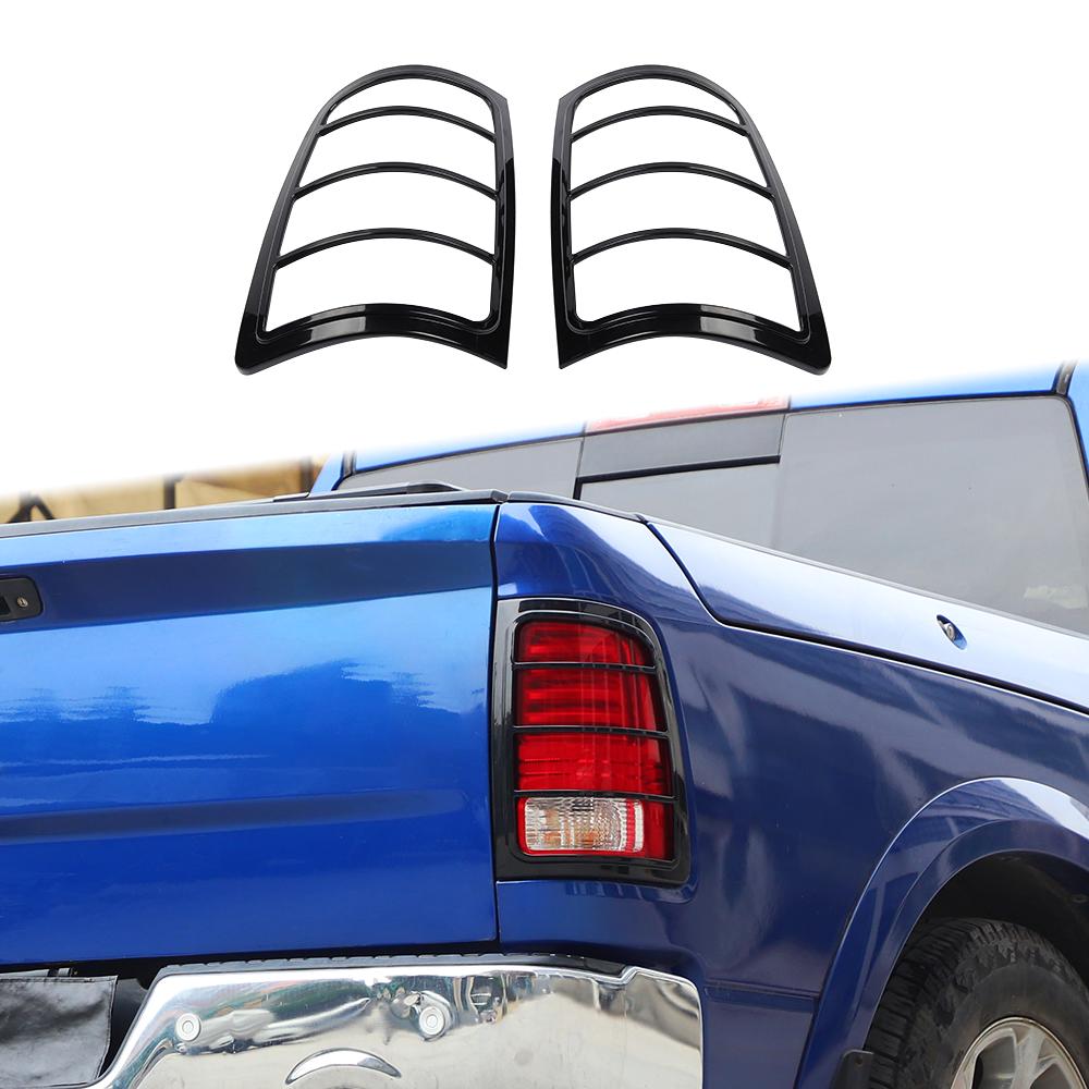 Black Taillight Tail Light Trim Bezel Lamp Cover for 09-18 Dodge Ram 1500 2500+