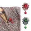 Luxury Crystal Big Water Drop Dress For Women Brooch Pins Jewelry Corsage Fashion Accessories
