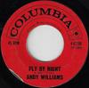 7-дюймовая пластинка ЭНДИ УИЛЬЯМС Fly By Night Danny Boy 442199 Columbia 1961 США Джаз Б/у