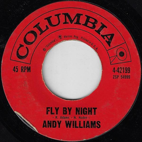 7-дюймовая пластинка ЭНДИ УИЛЬЯМС Fly By Night Danny Boy 442199 Columbia 1961 США Джаз Б/у