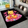1pc Winnie The Pooh Pattern Area Rug Soft Flannel Floor Mat for Living Room,Office,Bedroom and Carpet