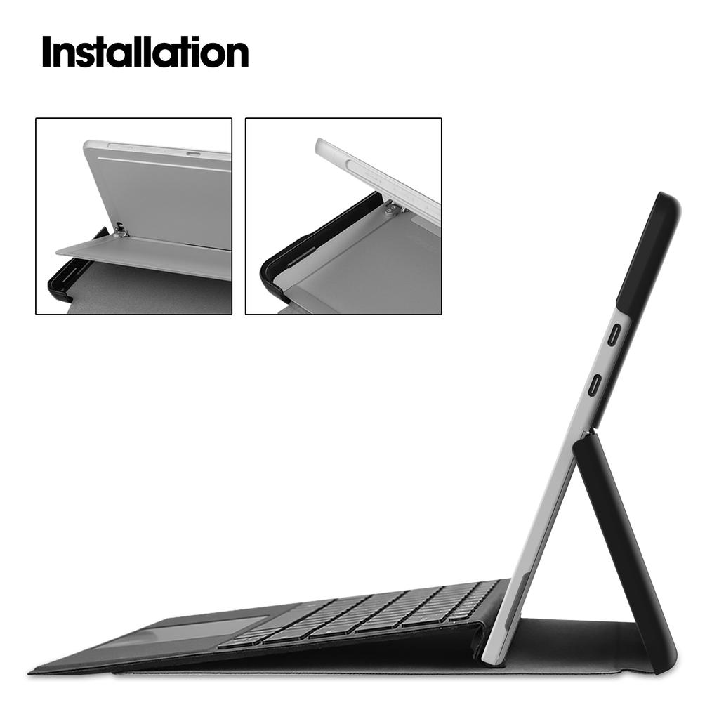 Чехол для планшета Microsoft Surface Pro 12, трехскладной чехол-книжка с подставкой, многоугольная обложка-фолио
