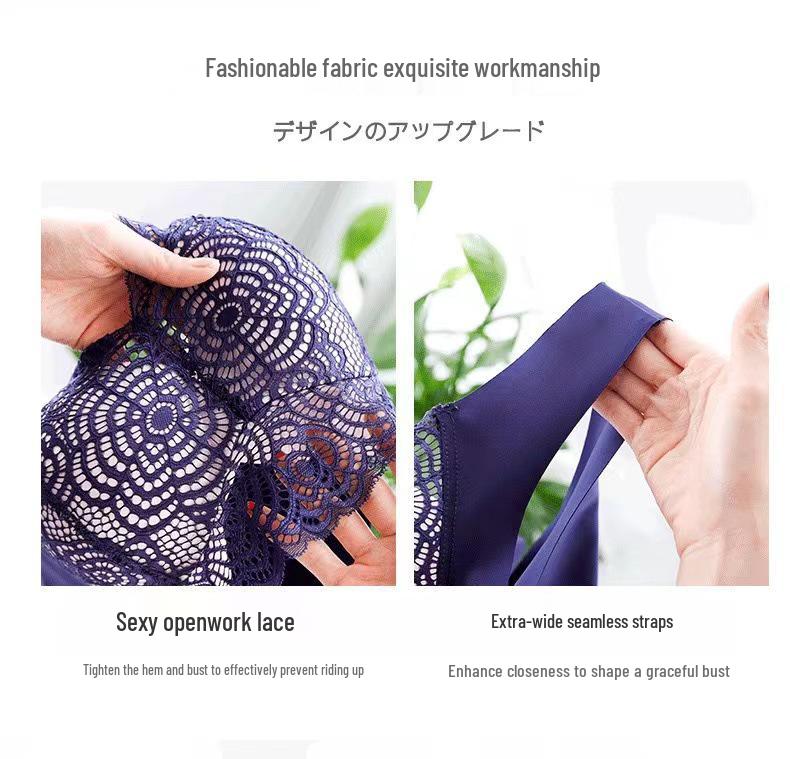 Кружевной бюстгальтер для кормления и йоги больших размеров SHEIN: Сексуальный, Бесшовный, Поддерживающий с Красивым Дизайном Спины