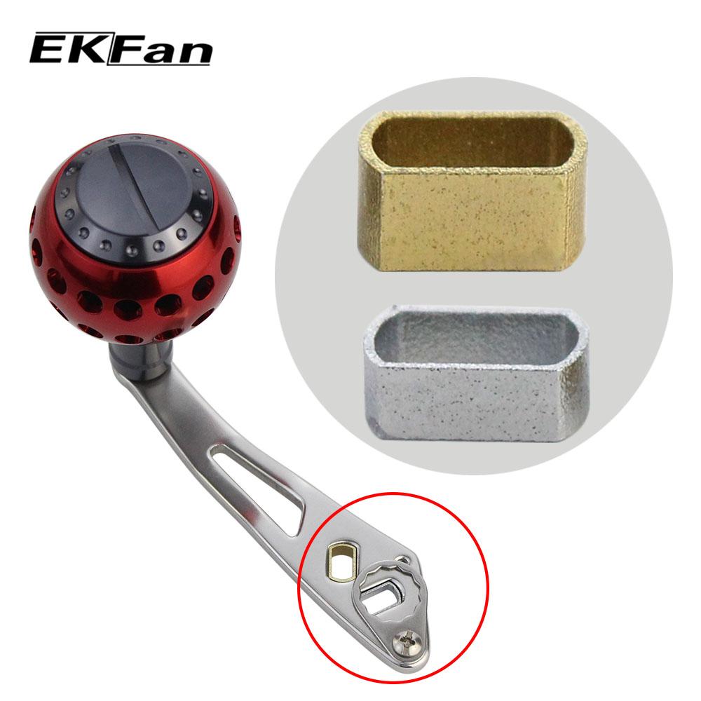EKFan 1pcs 7*4mm Daiwa To Shimano Fishing Reel Handle Tube Adapter For Assembly Hole Change 8*5MM to 7*4mm Hole Sleeve 4