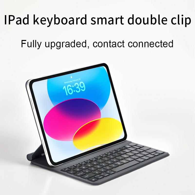 Suitable for iPad touchpoint Magic Control keyboard 10th 10.9 touchpoint direct connection two-sided clip iPad11 A16 keyboard cover black