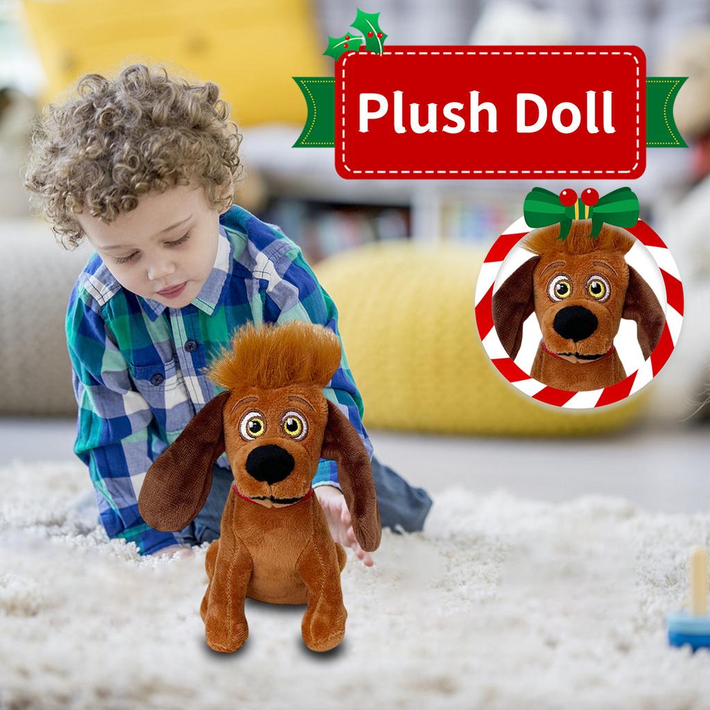 Гринч/ Монстр с зелеными волосами/ Плюшевая кукла, Маленькая кукла, Зеленый джинн/ Собака, Рождественский детский подарок на день рождения