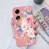 Модные изящные чехлы для телефонов с цветами для Oppo A7 A35 A11 A1K A15 A55 A1 A52, квадратный мягкий жидкий силиконовый корпус с полным покрытием, противоударный корпус для Oppo Capa