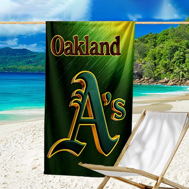 Oakland Team Quick-Dry Microfiber Beach Towel Super Soft & Absorbent for Bath, Beach, Travel Bath Time Accessory, Fan gifts
