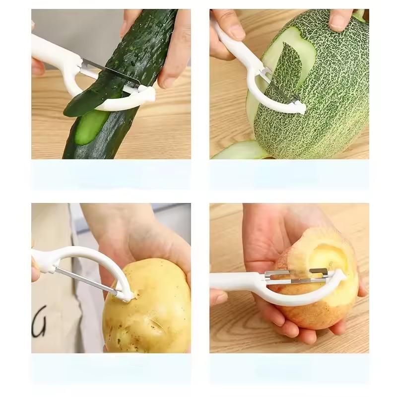 Кухонный Специальный Бытовой Овощечистка для Картофеля Фруктов Овощей Дыни Фруктов Планер Нержавеющая Сталь Скребок для Чистки Кухонные Гаджеты