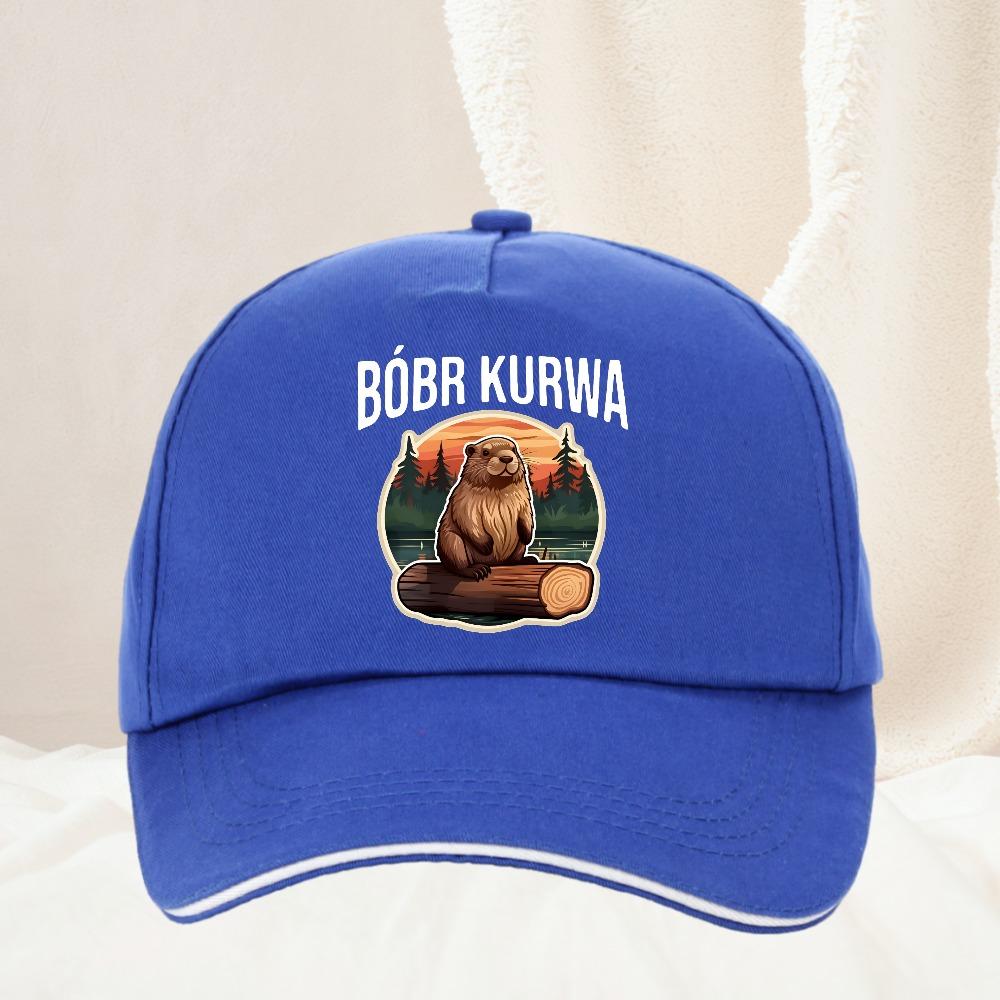 Bobr Kurwa Bober Beaver Bobr Baseball Cap Summer Baseball Hats Unisex Outdoor Adjustable Dad Hats Cap
