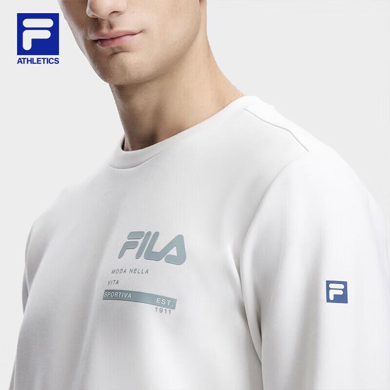 Fila Мужская базовая спортивная толстовка с круглым вырезом