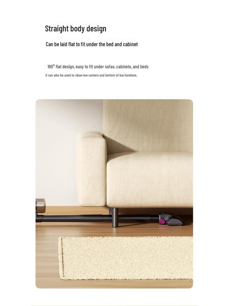 Ручной беспроводной пылесос с функцией удаления клещей, стерилизацией синим светом, большой мощностью всасывания и функцией мытья полов для использования дома и в автомобиле