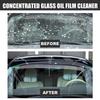 RAYHONG Windshield Cleaner 150ml,Powerful Stain Removal & Anti-Rain/Fog Formula, Free Sponge Included for Worry-Free Driving