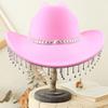 Bridal Cowgirl Hat for Women Rhinestone Cowboy Hat Unique Halloween Costume for Bachelorette Party Birthday Concerts