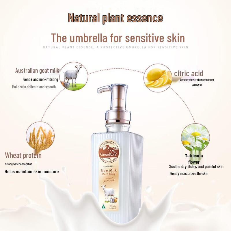 Green Valley Silky Repair Shampoo & Goat Milk Shower Gel Set