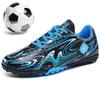 Unisex Football Shoes Leather Stripe Pattern Short Spike Rubber Soft Sole Children's Professional Artificial Turf Training Football Boots