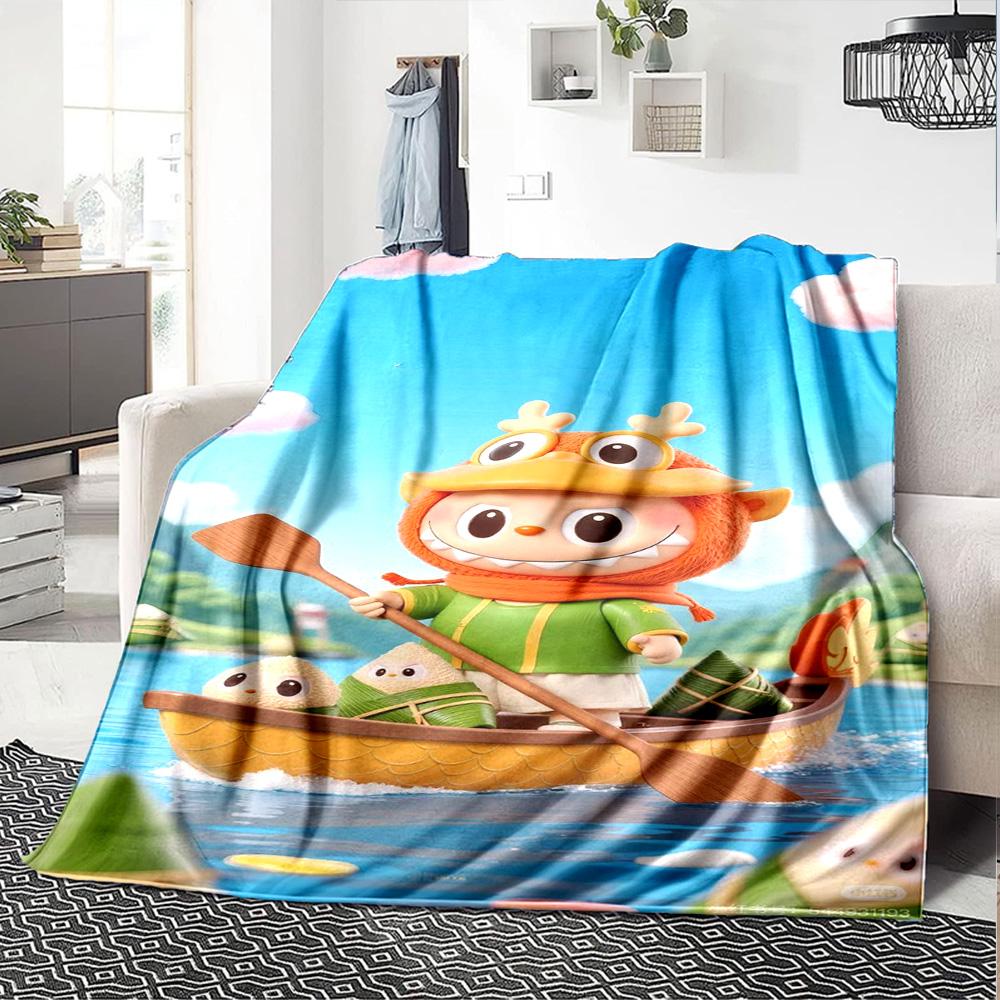 Labubu Blanket Soft Warm Cozy Suitable For Bedding Sofa Seaside For All Occasions Stylish Decor Suitable For Gifting Relatives And Friends