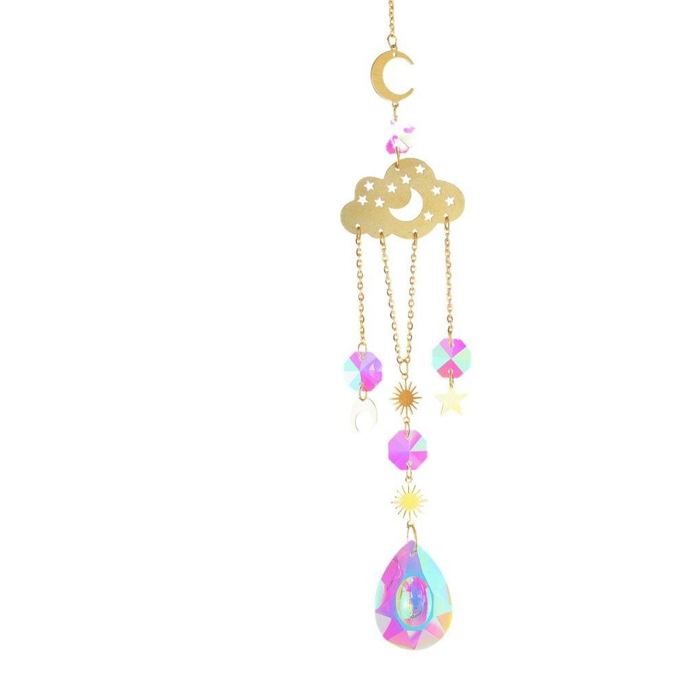 Rainbow Maker Crystal Pendant Home Garden Decor Prisms Hanging Decoration Outdoor