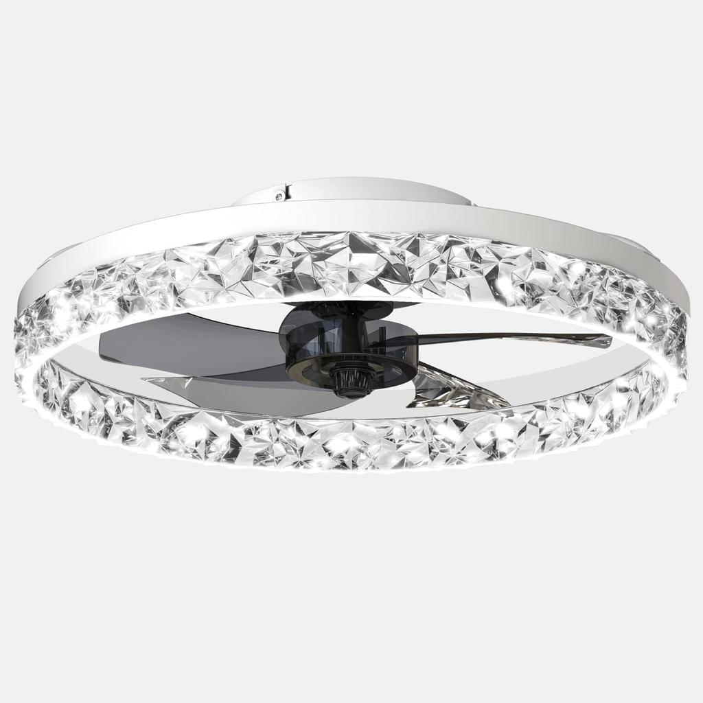 IRALAN Современный новый потолочный вентилятор для гостиной, спальни, простая люстра, вентилятор с интеллектуальным пультом дистанционного управления, светодиодная лампа для ресторана