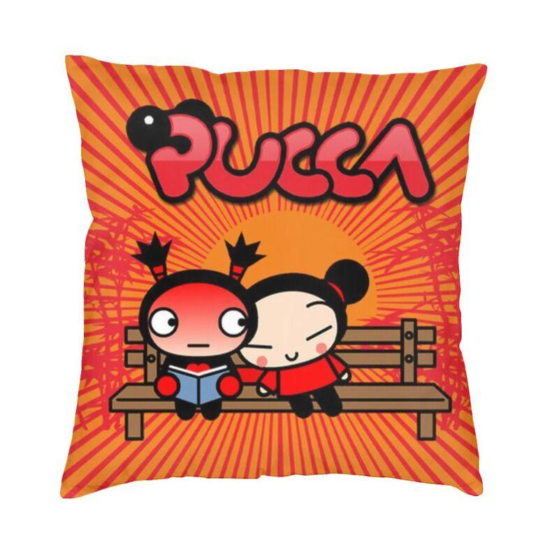 Pucca современная декоративная наволочка для дома, декоративная наволочка с персонажем мультфильма, двухсторонняя печать, уличная подушка, наволочки