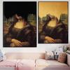 Banksy Style Graffiti Street Art Print Vintage Altered Art Mona Lisa Poster Classic Canvas Painting Gallery Home Room Decor