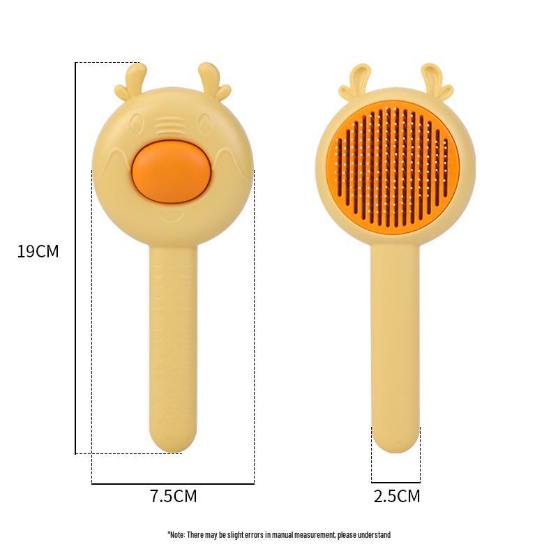Dual-Function Pet Grooming Comb: Detangling & Massage Brush for Cats