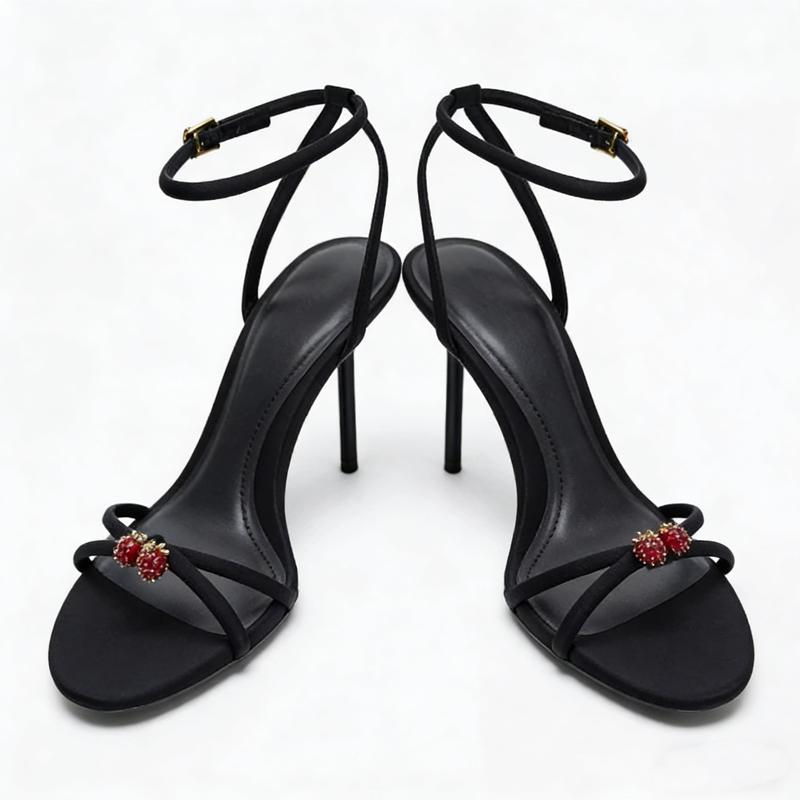 Sexy Thin High Heels Women Summer Fashion Designer Sandals Ladies Pumps Ankle Strap Elegant Banquet Party Shoes