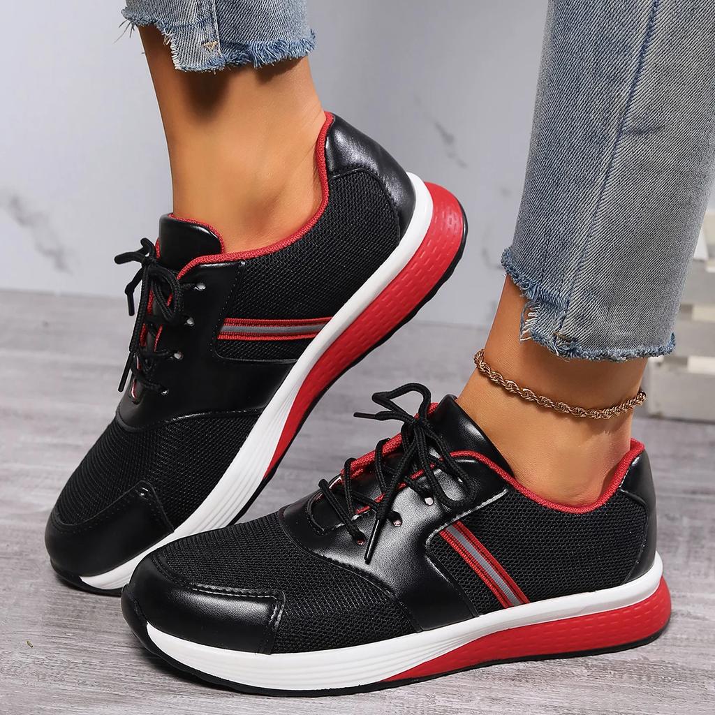 Women Causal Sneakers Summer New Fashion Breathable Ladies Mesh Lace Up Sports Shoes for Women Platform Walking Designer Shoes